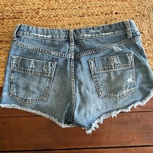 Free people denim shorts